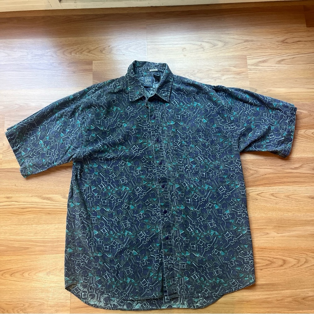 VINTAGE 90s Shah Safari Shirt Men’s  Large